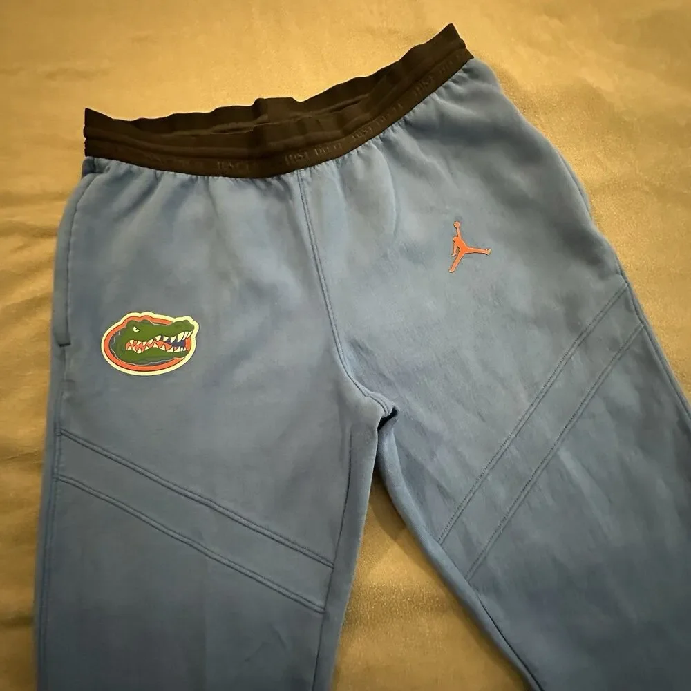 Jordan Florida Gators Joggers Mens L Basketball Sweatpants Athletic Blue NCAA